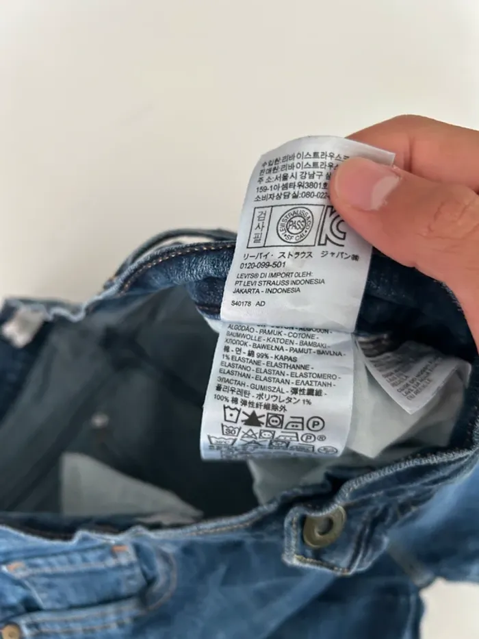 Jean Levi's Femme Bleu Marine W32 L34 | 515 Bootcut | Taille FR42 | Très Bon État LF621 - photo numéro 6