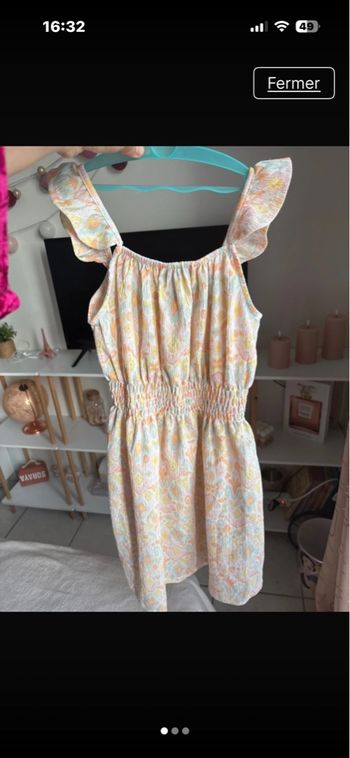 Robe kiabi motif pastel 