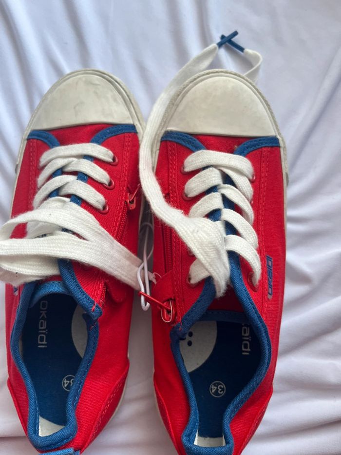 Chaussure rouge garçon neuve taille34 Okaïdi - photo numéro 2