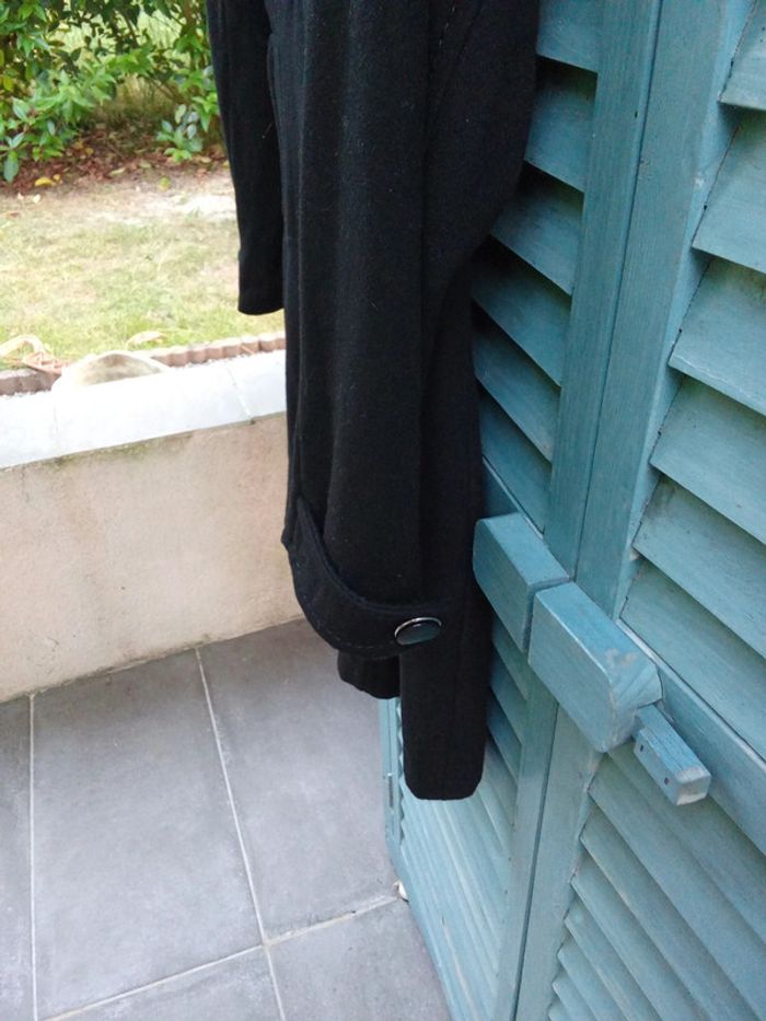 Manteau veste noire habillée avec laine taille 40 H&M - photo numéro 5