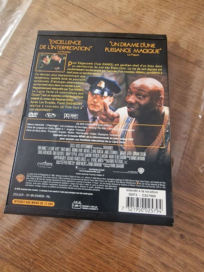 La ligne verte dvd avec Tom Hanks - photo numéro 2