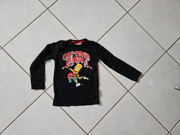 T-shirt ml garçon Bart Simpsons 10 ans V2