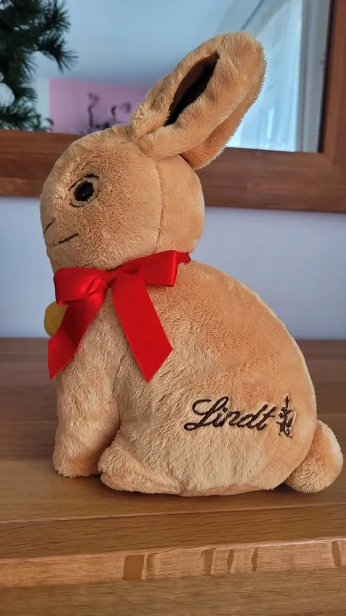 🐰 Peluche Lapin Or Lindt - photo numéro 2