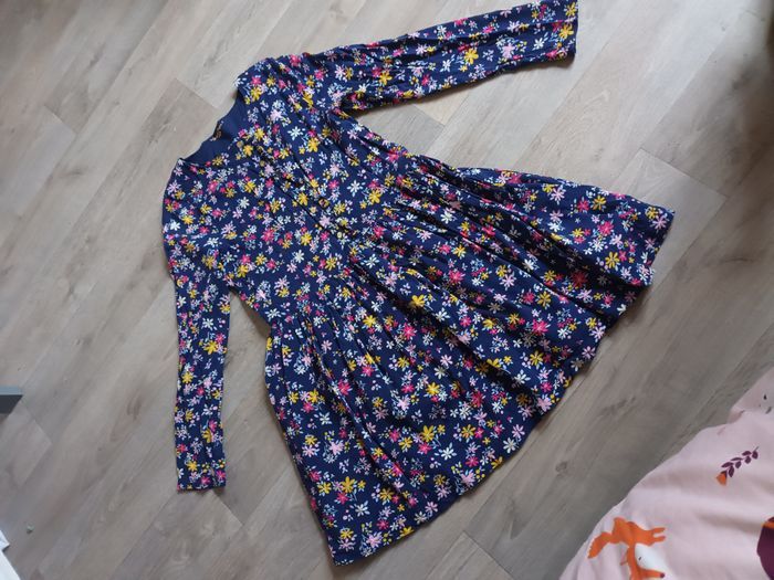 robe sergent major 11 ans hiver fille neuf bleu manches longues