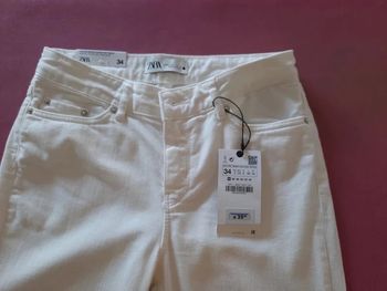Jean blanc pattes d'éléphant Taille 34