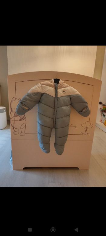 Combinaison pilote à capuche doublure fourrure