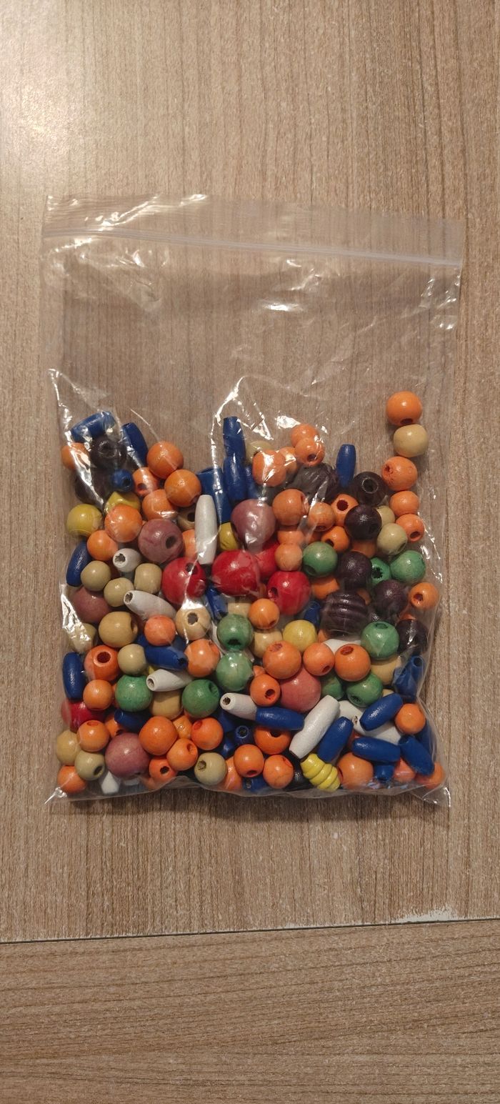 Sachet perles en bois