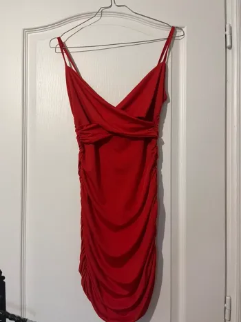 robe rouge shein taille S