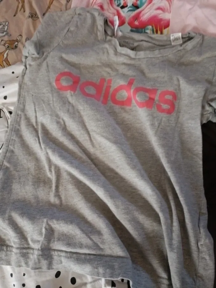 Lot tee-shirt 10 ans Bambi adidas orchestra - photo numéro 4