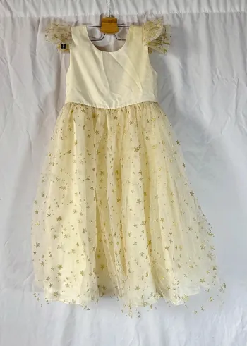 Robe dorée étoiles princesse fille Jacadi Taille 6-8 ans