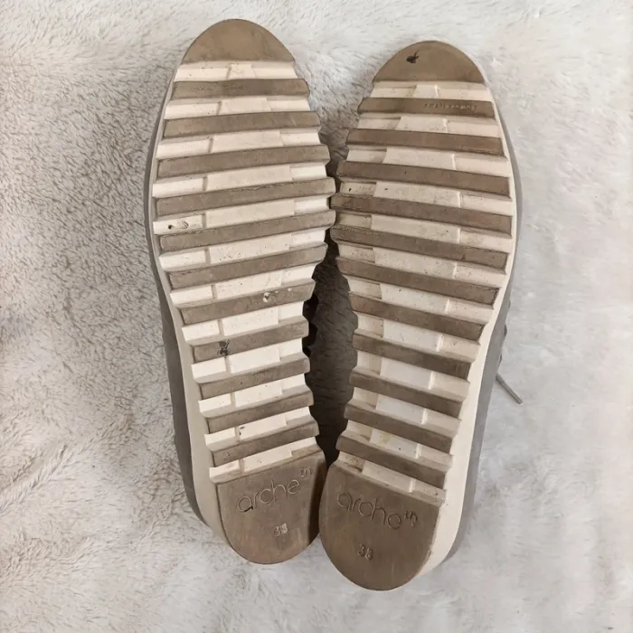 Chaussures aérées arche cuir 38 été gris - photo numéro 8