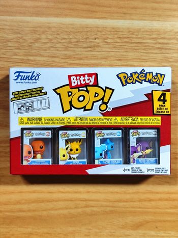 Bitty Pop! Pokémon - Pack de 4 Figurines (Charmander, Jolteon, Lapras, Rattata)