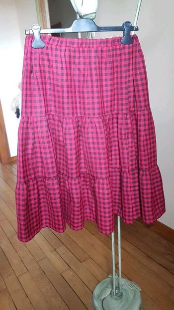 Jupe a volants en superposition taille 42