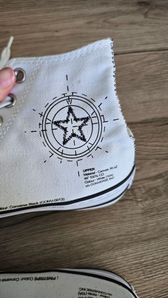 Converse blanches pointure 40 - photo numéro 7