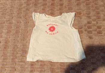 Tee-shirt Bébé Fille Kiabi "Bonjour ma chérie