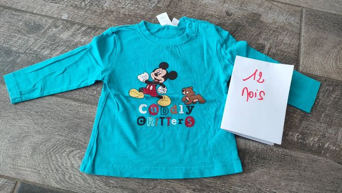 T shirt manches Mickey Disney