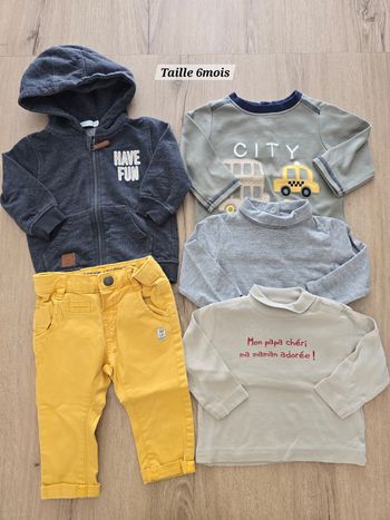 Lot de vêtements garçon 6mois