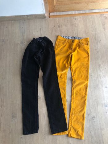 Lot de 2 pantalons en velours