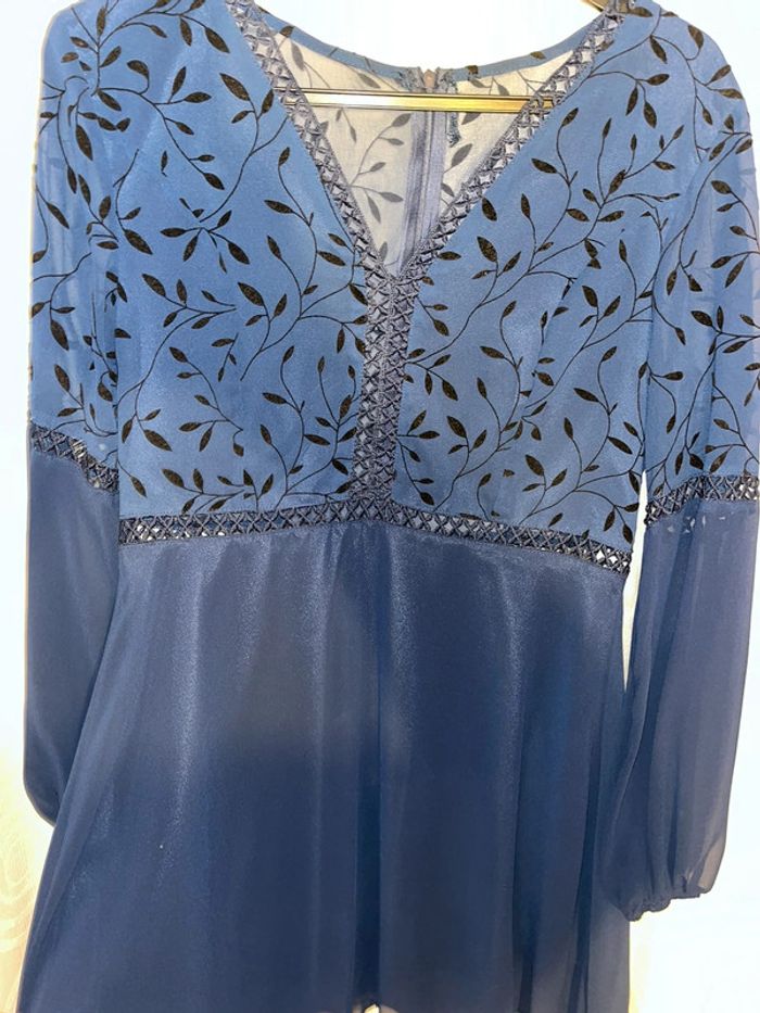 Robe trapèze dentelle et motifs feuillages Shein - photo numéro 2