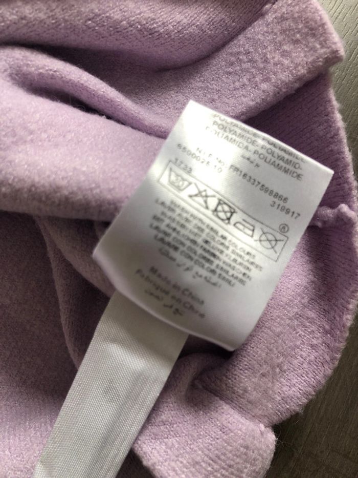 Pull oversize Etam taille S lilas manches ballon - photo numéro 6