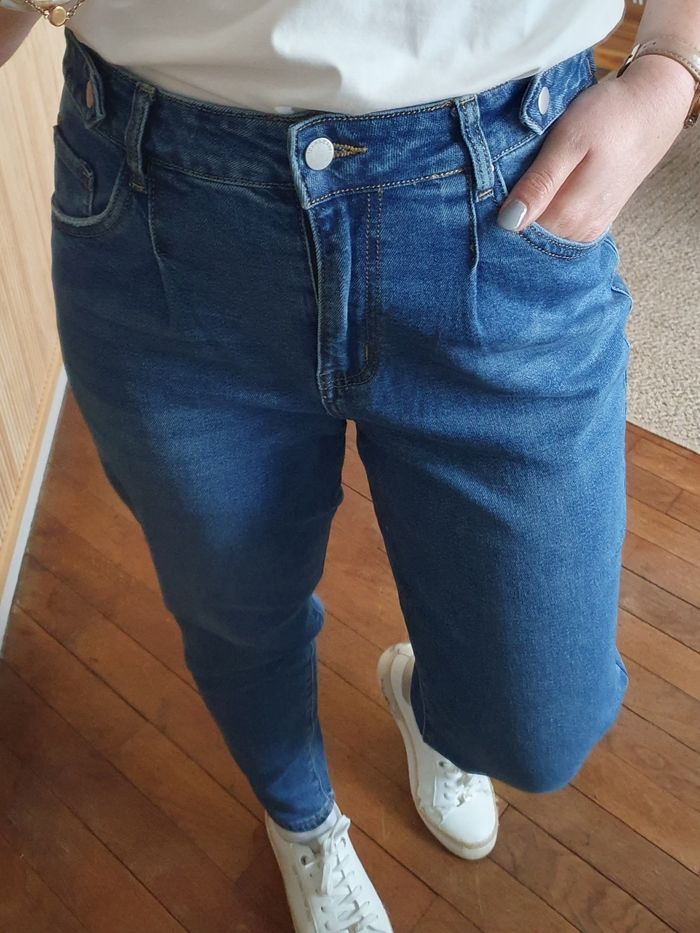 Jean mom Istanbul bleu moyen Taille 34 (taille grand) - photo numéro 2