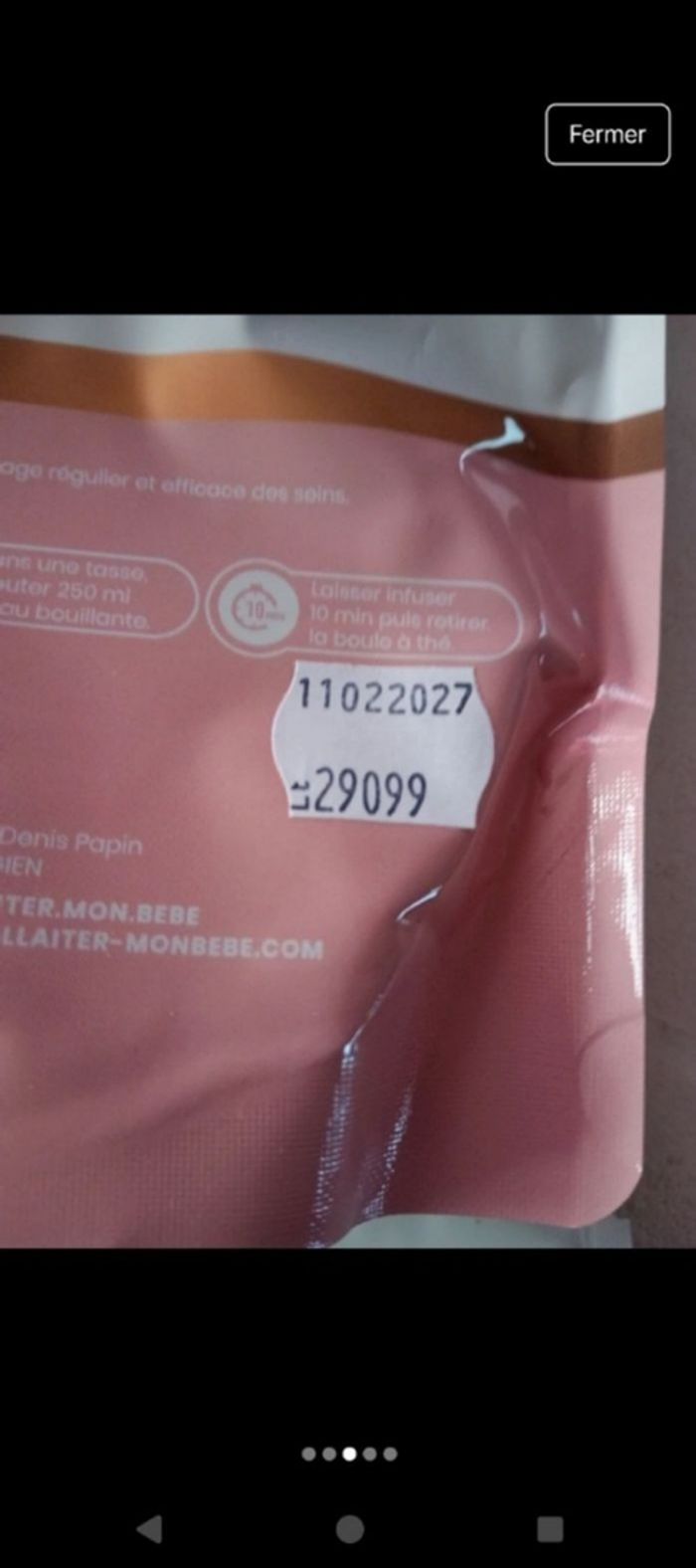 6 sachets Tisane d'allaitement fraise crème - photo numéro 3