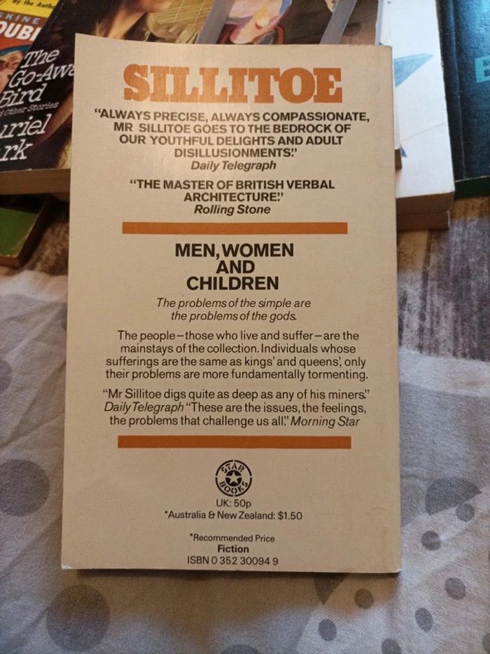 Alan Sillitoe Men, women and children - photo numéro 2