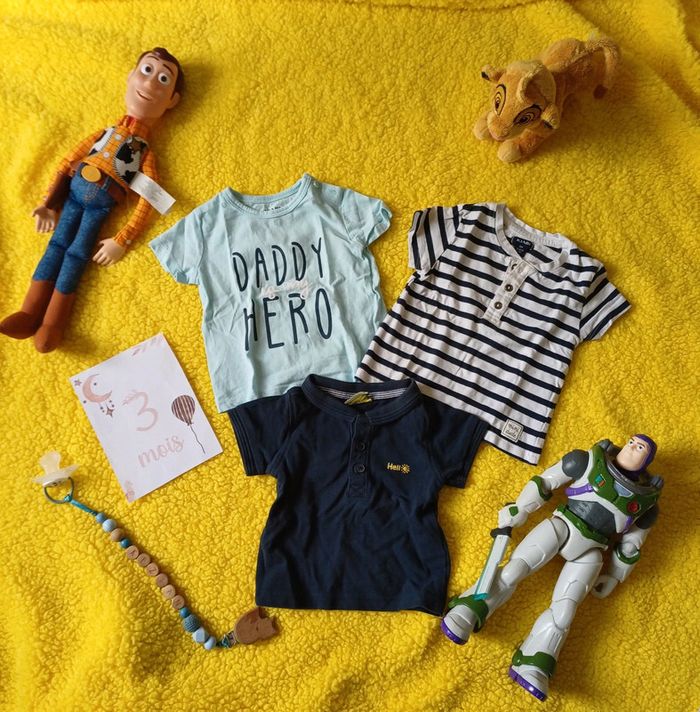 Lot 3 t-shirt garçon