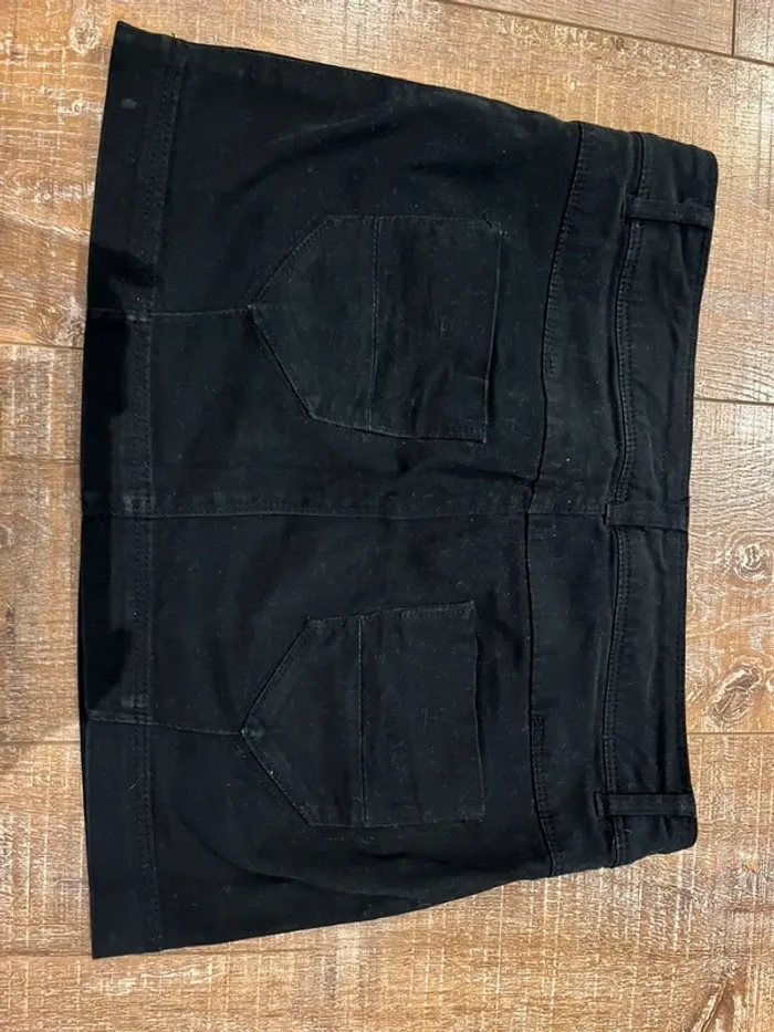 Mini-jupe noire en jean Zara TRF Denim Rules – Taille 38 - photo numéro 3