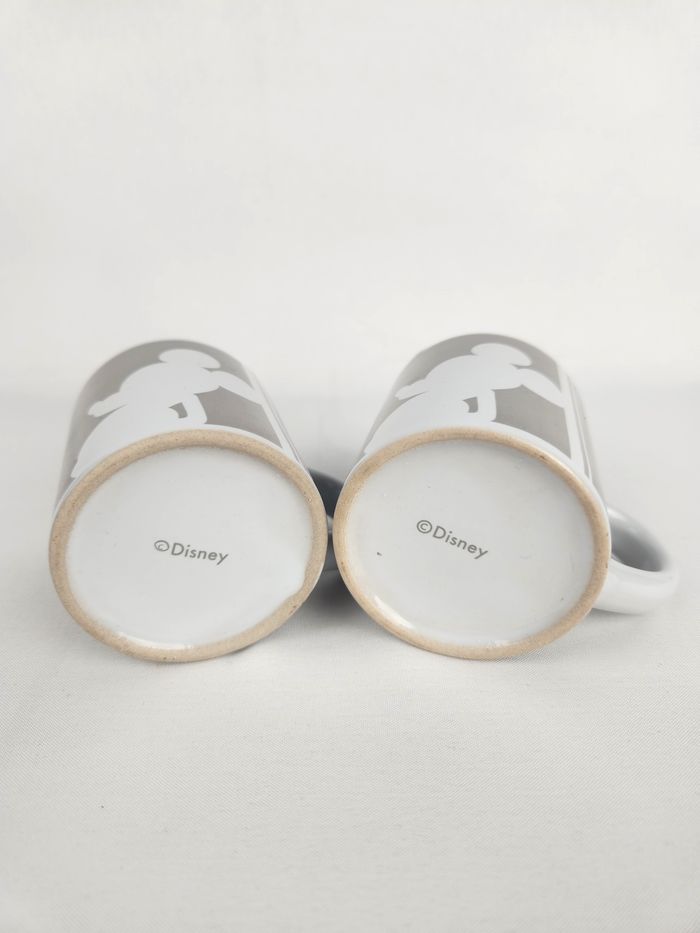 Duo de mugs / tasses Disney Mickey Mouse silhouette Gris et blanc - photo numéro 4