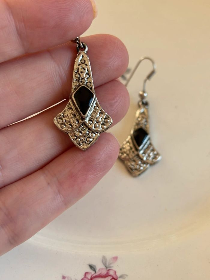 Boucles d’oreilles argenté - photo numéro 2