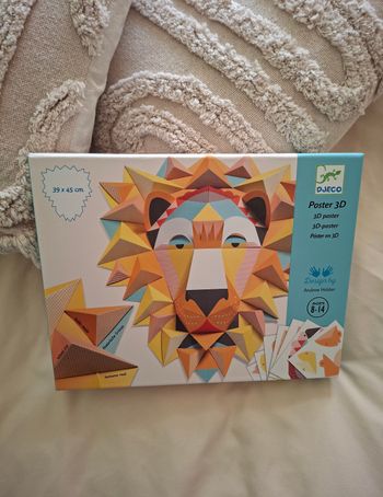 Jeu poster 3D lion Djeco