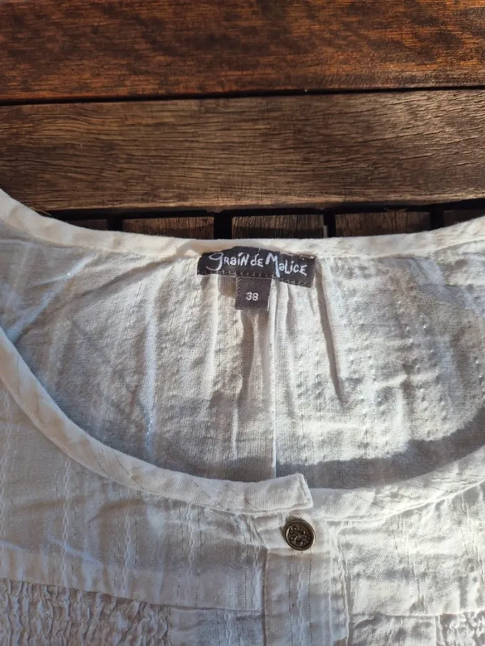 Blouse en coton Grain de Malice T.38 - photo numéro 5