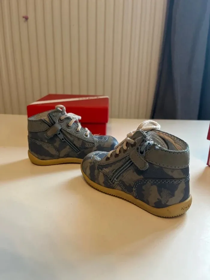 chaussures  Kickers premier pas marche garcon - photo numéro 3
