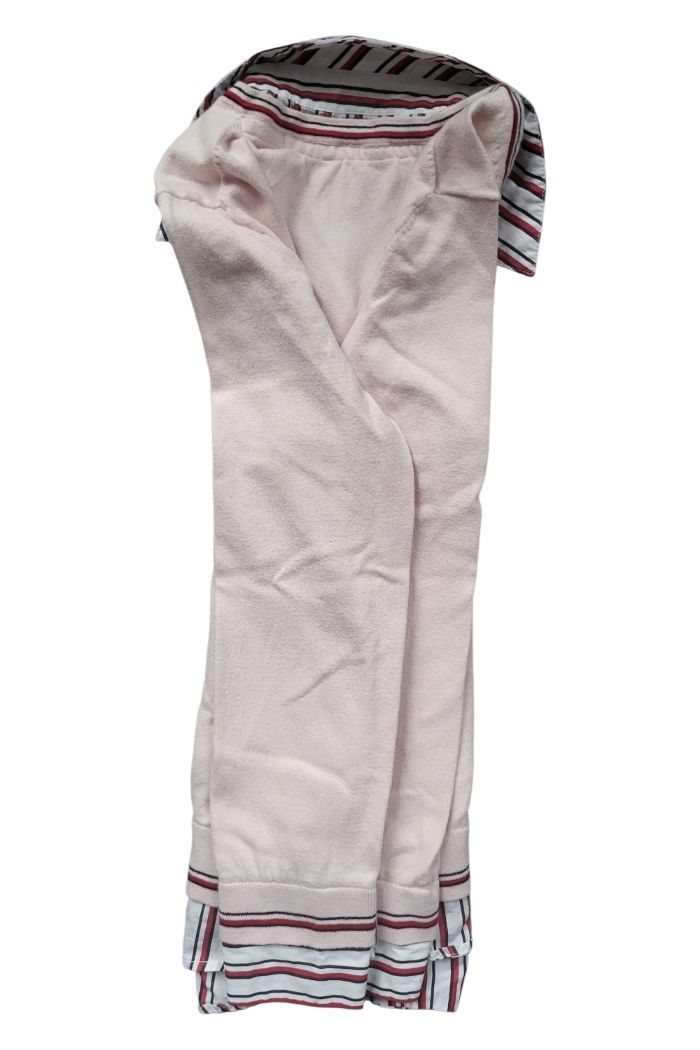 🩷 Pull femme Tommy Hilfiger – col V rose pâle, style chemise, taille M - photo numéro 6