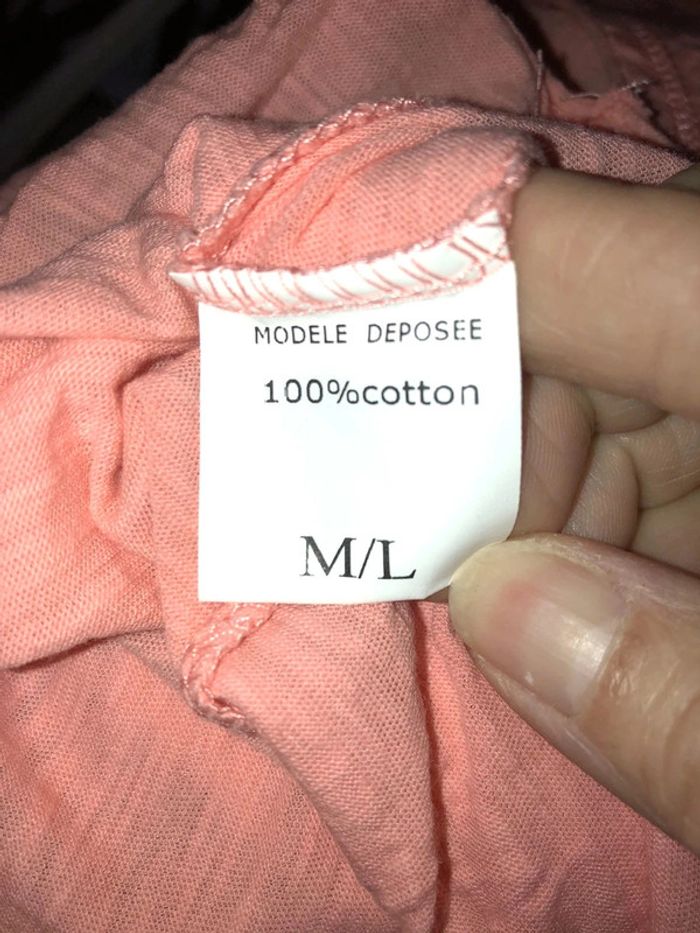 T-shirt corail col v 38/40 Interdée - photo numéro 6