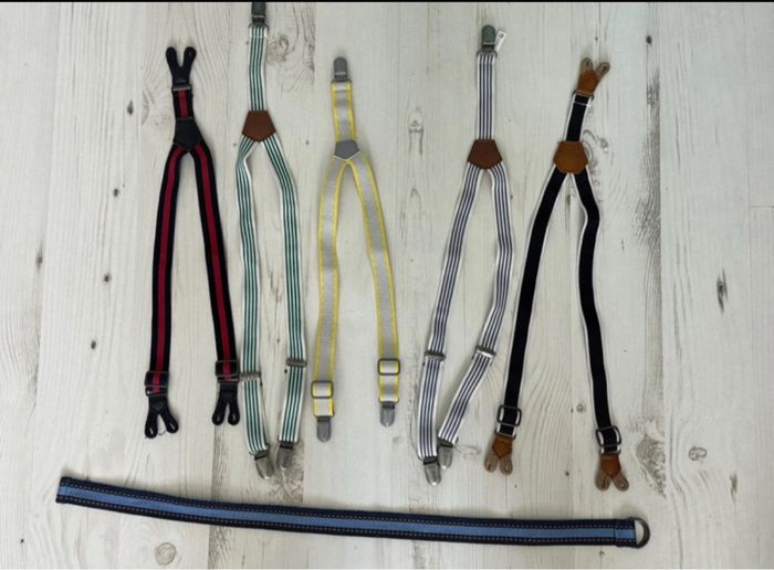 Lot de 5 bretelles enfants + 1 ceinture