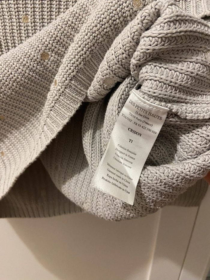 Joli pull gris clair très bon état - photo numéro 3