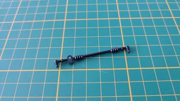 Axe de roue avant pièce détachée miniature Bburago Burago Jaguar type E 1961 1/18 1/18e 1/18ème #B88