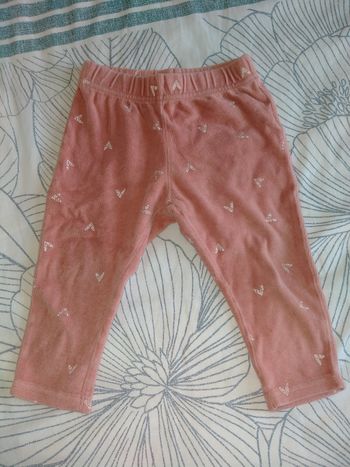 Pantalon de pyjama Kiabi 18 mois coton, rose.