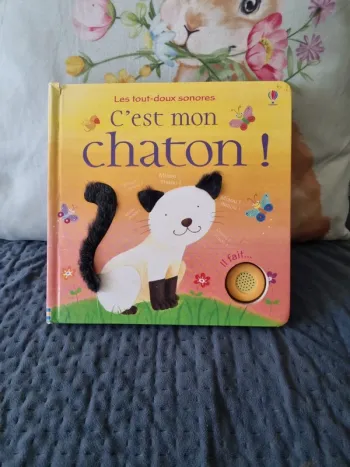 Livre sonore "c est mon chaton"