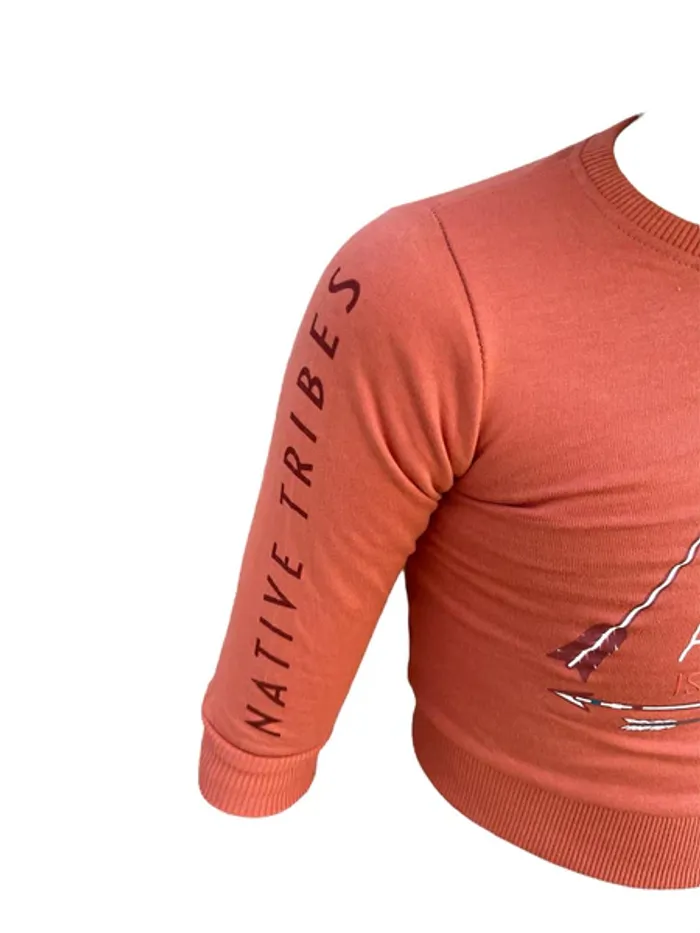 Pull Street Monkey marron enfant - « Adventure is out there » Taille 8 ans Neuf - photo numéro 2