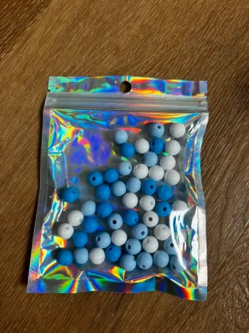 50 perles en silicones 9mm