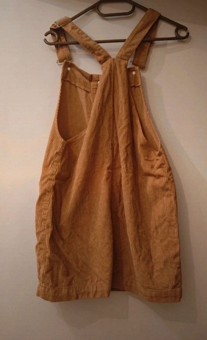 Robe salopette velours côtelé Marron clair - photo numéro 2