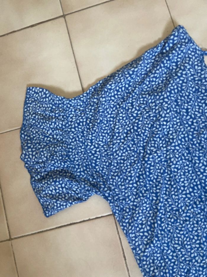 Robe ample bleu à motifs XXL - photo numéro 2