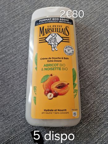 Gel douche abricot et noisette bio 650ml