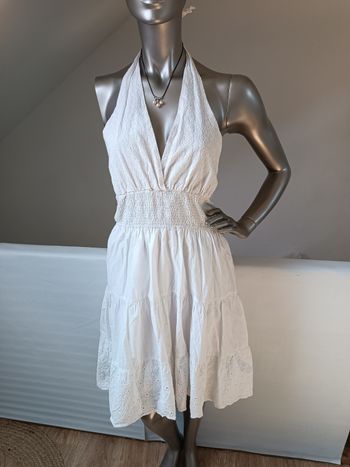 Robe blanche coton taille 38