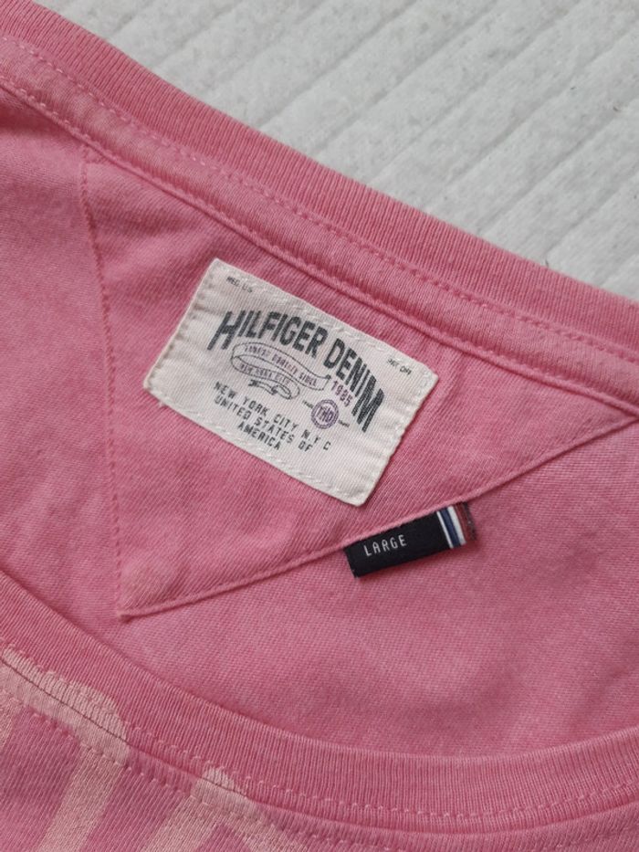 Tee shirt rose Hilfiger denim T40 - photo numéro 5
