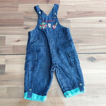 Salopette en jean hiver 6 mois