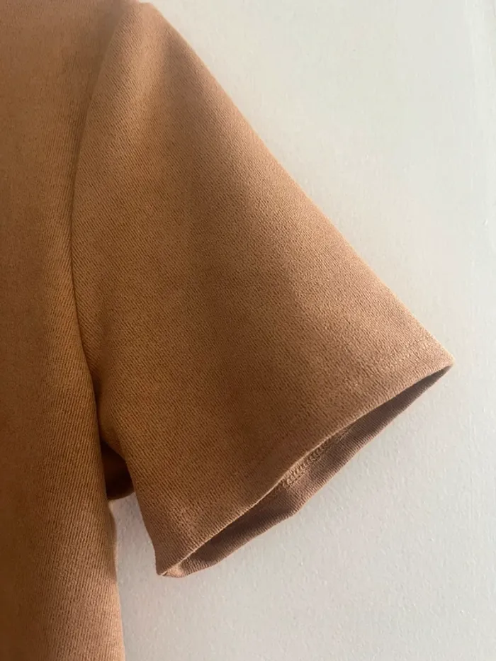 Robe marron effet daim - Neuve - taille 40 🍂 - photo numéro 4